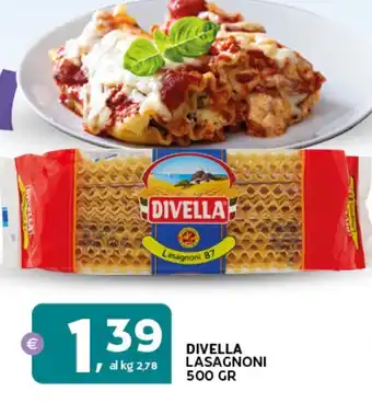 Extra Supermercati Divella lasagnoni offerta