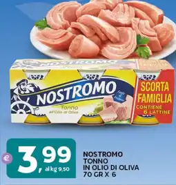 Extra Supermercati Nostromo tonno in olio di oliva offerta