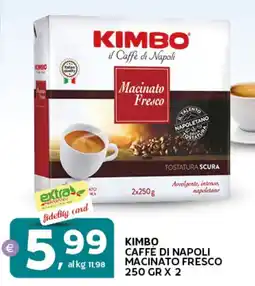 Extra Supermercati Kimbo caffè di napoli macinato fresco offerta