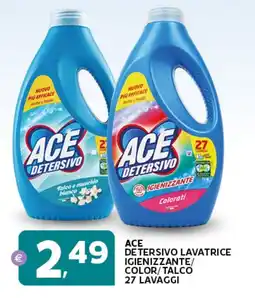 Extra Supermercati Ace detersivo lavatrice igienizzante/ color/talco offerta