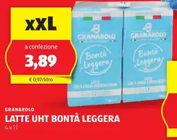 ALDI GRANAROLO latte uht bontà leggera offerta