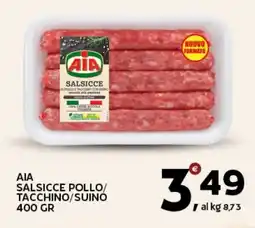 Extra Supermercati Aia salsicce pollo/ tacchino/suino offerta