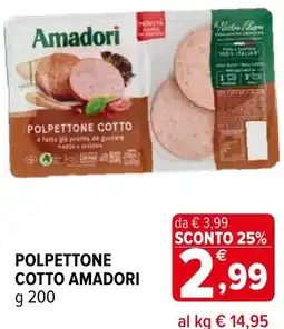 Iperal Polpettone cotto amadori offerta