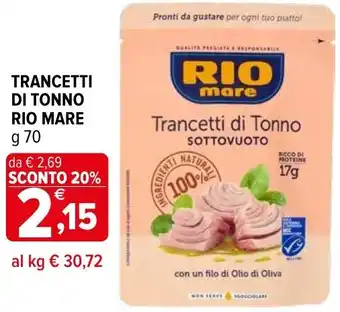 Iperal Trancetti di tonno rio mare offerta