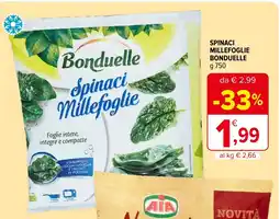 Iperal Spinaci millefoglie BONDUELLE offerta