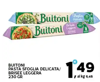 Extra Supermercati Buitoni pasta sfoglia delicata/ brisee leggera offerta