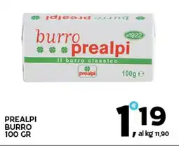 Extra Supermercati Prealpi burro offerta