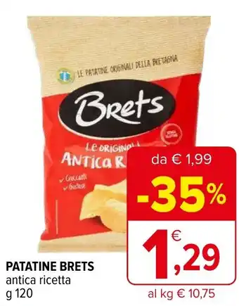 Iperal Patatine BRETS offerta