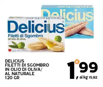 Extra Supermercati Delicius filetti di sgombro in olio di oliva/ al naturale offerta