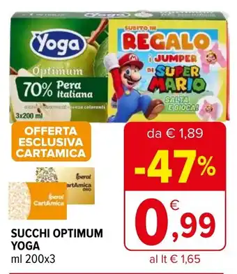 Iperal Succhi optimum YOGA offerta