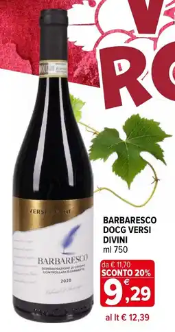 Iperal Barbaresco docg versi DIVINI offerta