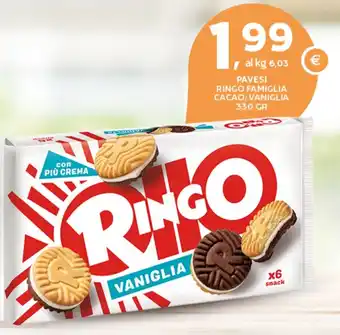 Extra Supermercati Pavesi ringo famiglia cacao/vaniglia offerta