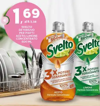 Extra Supermercati Svelto detersivo per piatti aceto/limone concentrato offerta