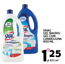 Extra Supermercati Smac gel bagno/ gel con candeggina offerta