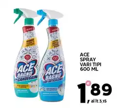 Extra Supermercati Ace spray vari tipi offerta