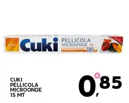 Extra Supermercati Cuki pellicola microonde 15 mt offerta