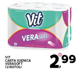 Extra Supermercati Vit carta igienica verasoft 12 rotoli offerta