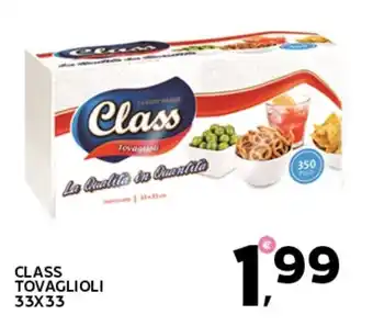 Extra Supermercati Class tovaglioli 33x33 offerta