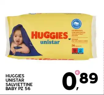 Extra Supermercati Huggies unistar salviettine baby pz 56 offerta