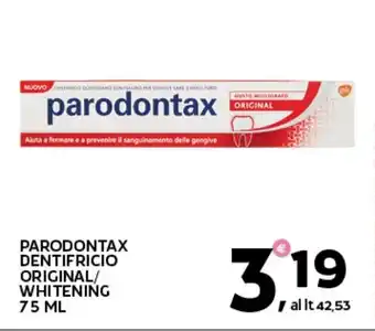 Extra Supermercati Parodontax dentifricio original/ whitening offerta