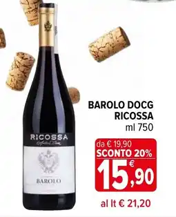 Iperal Barolo docg RICOSSA offerta