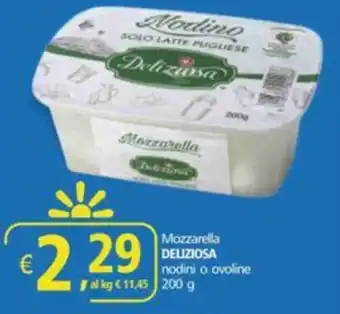 Alter Discount Mozzarella DELIZIOSA nodini o ovoline offerta