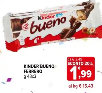 Iperal KINDER Bueno ferrero offerta