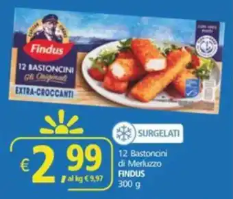 Alter Discount 12 Bastoncini di Merluzzo FINDUS offerta