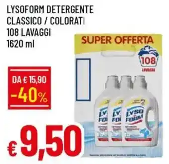 Galassia Lysoform detergente classico/colorati offerta