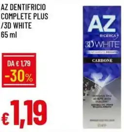 Galassia Az dentifricio complete plus /3d white offerta