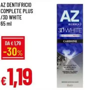 Galassia Az dentifricio complete plus /3d white offerta