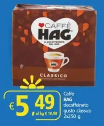 Alter Discount Caffe HAG decaffeinato gusto classico offerta