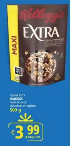 Alter Discount Cereali Extra KELLOGG'S Fruits & nuts/ cioccolato e nocciole offerta