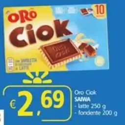 Alter Discount Oro Ciok SAIWA - latte - fondente offerta