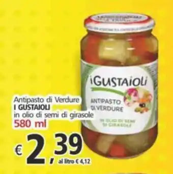 Alter Discount Antipasto di Verdure I GUSTAIOLI in olio di semi di girasole offerta