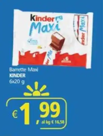 Alter Discount Barrette Maxi KINDER offerta