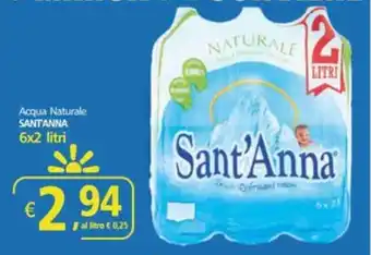 Alter Discount Acqua Naturale SANT'ANNA offerta