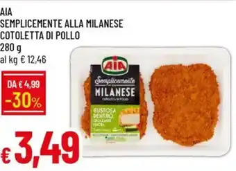 Galassia Aia semplicemente alla milanese cotoletta di pollo offerta