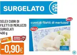 Galassia Selex cuori di filetti di merluzzo surgelati offerta