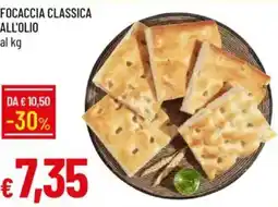 Galassia Focaccia classica all'olio offerta