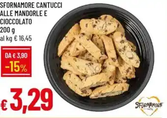 Galassia Sfornamore cantucci alle mandorle e cioccolato offerta