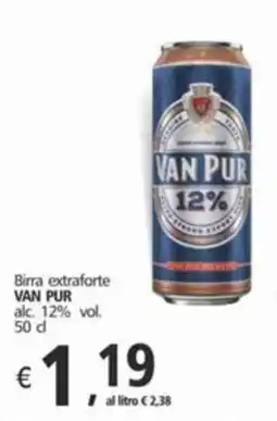 Alter Discount Birra extraforte VAN PUR alc. 12% vol. offerta