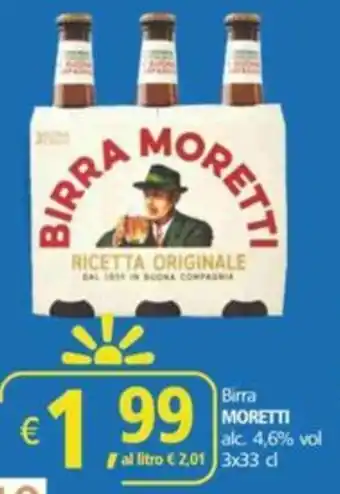 Alter Discount Birra MORETTI alc. 4,6% vol offerta