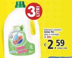 Alter Discount Detersivo Lavatrice FACILE PIÙ aloe o marsiglia offerta