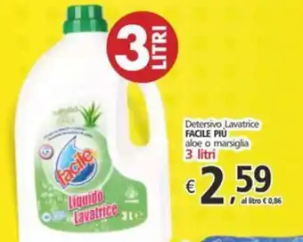 Alter Discount Detersivo Lavatrice FACILE PIÙ aloe o marsiglia offerta