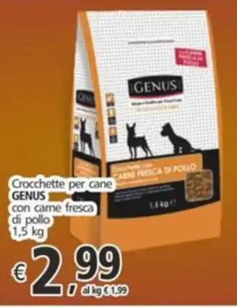 Alter Discount Crocchette per cane GENUS con care fresca di pollo offerta