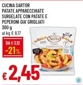 Galassia Cucina sartor patate apparecchiate surgelate con patate e peperoni gia' grigliati offerta