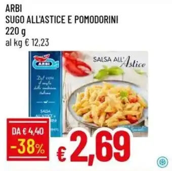 Galassia Arbi sugo all'astice e pomodorini offerta