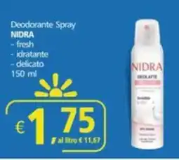 Alter Discount Deodorante Spray NIDRA offerta