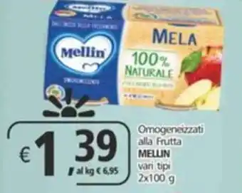 Alter Discount Omogeneizzati alla Frutta MELLIN vari tipi offerta